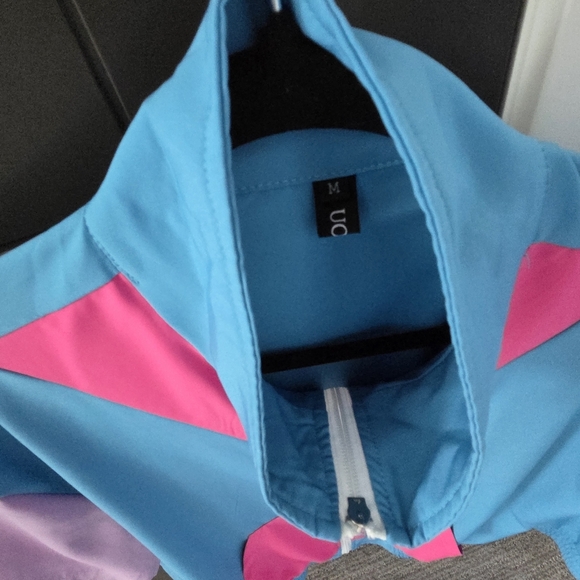 Couples 80s Theme Costumes Blue and Pink (2 Sets) - Picture 5 of 6